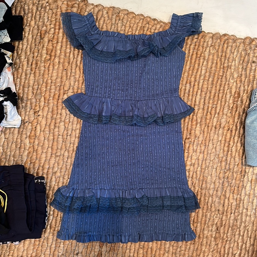 Tularosa mini dress in blue - Picture 4 of 5